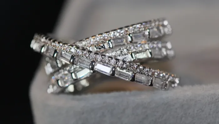 Fashion Ring Cross Ring Diamond Cross Ring X Shape Ring Wrapped Ring Twist Ring Stackable Ring Charm Ring Nightclub Ring Lab Diamonds London Rings