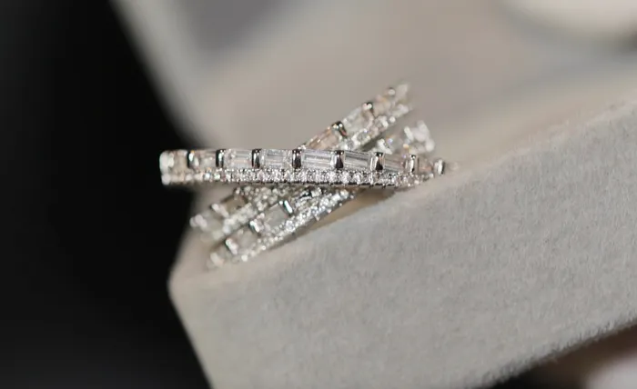 Fashion Ring Cross Ring Diamond Cross Ring X Shape Ring Wrapped Ring Twist Ring Stackable Ring Charm Ring Nightclub Ring Lab Diamonds London Rings
