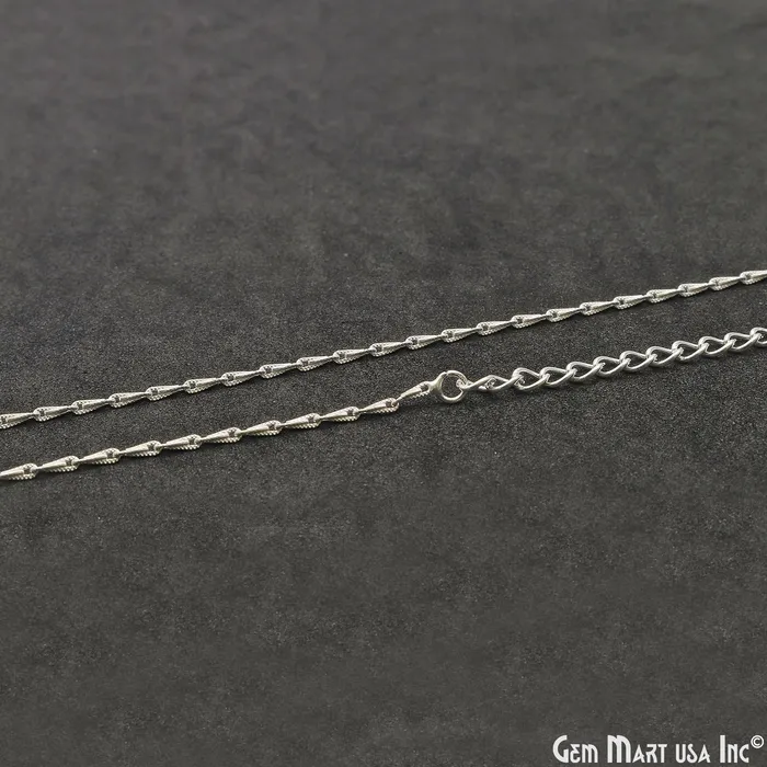 GemMartUSA Necklaces Sleek Wheat Chain Necklace 18 Inch With Lobster Claw Clasp