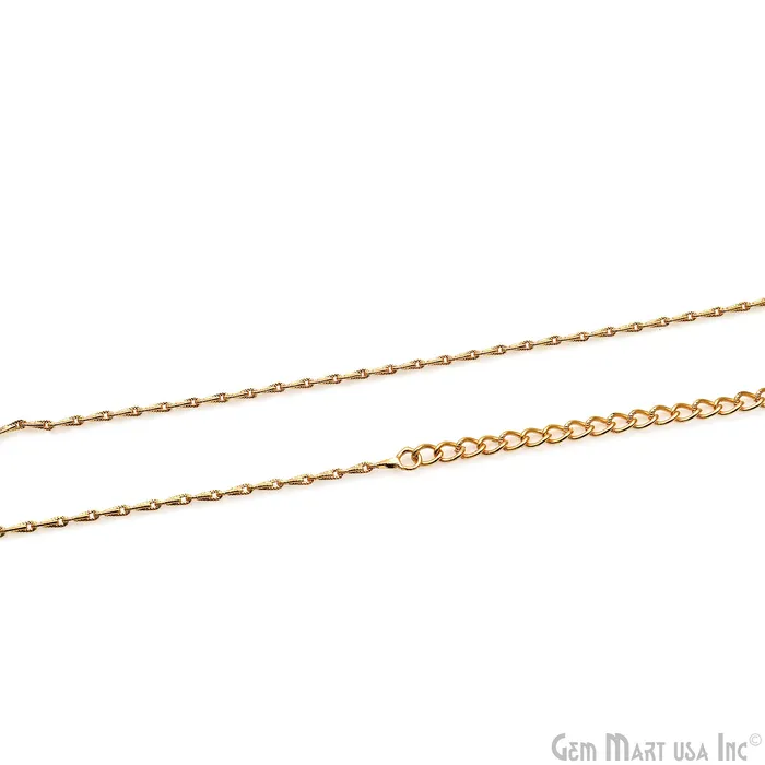 GemMartUSA Necklaces Sleek Wheat Chain Necklace 18 Inch With Lobster Claw Clasp