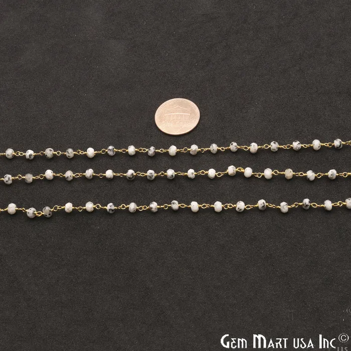 GemmartUSA PreStyled Sets Dendrite Opal Jade Faceted Beads 4mm Gold Plated Wire Wrapped Rosary Chain GemmartUSA PreStyled Sets Dendrite Opal Jade Faceted Beads 4mm Gold Plated Wire Wrapped Rosary Chain