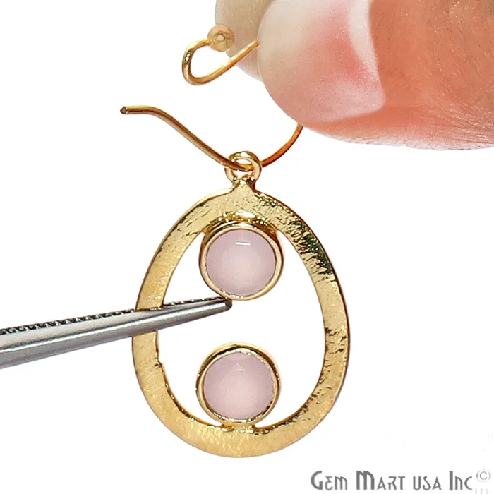 GemmartUSA PreStyled Sets DIY Double Gemstone Gold Plated Chandelier Connector 1PC