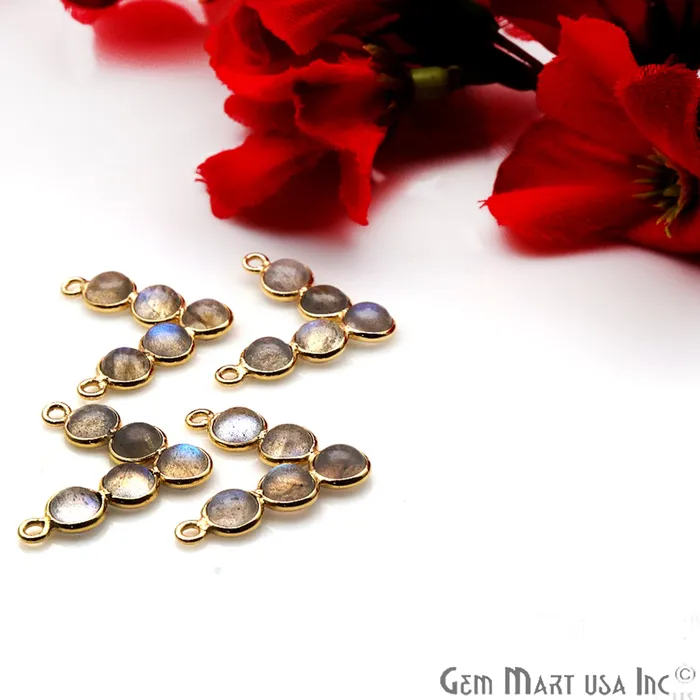 GemmartUSA PreStyled Sets DIY Labradorite Gold Plated 22x19mm V Chandelier Finding Component GemmartUSA PreStyled Sets DIY Labradorite Gold Plated 22x19mm V Chandelier Finding Component