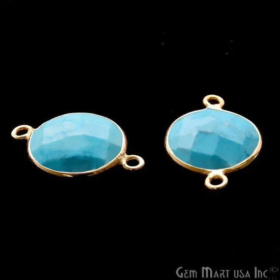 GemMartUSA Rings Round 12mm Double Bail Gold Bezel Gemstone Connector GemMartUSA Rings Round 12mm Double Bail Gold Bezel Gemstone Connector