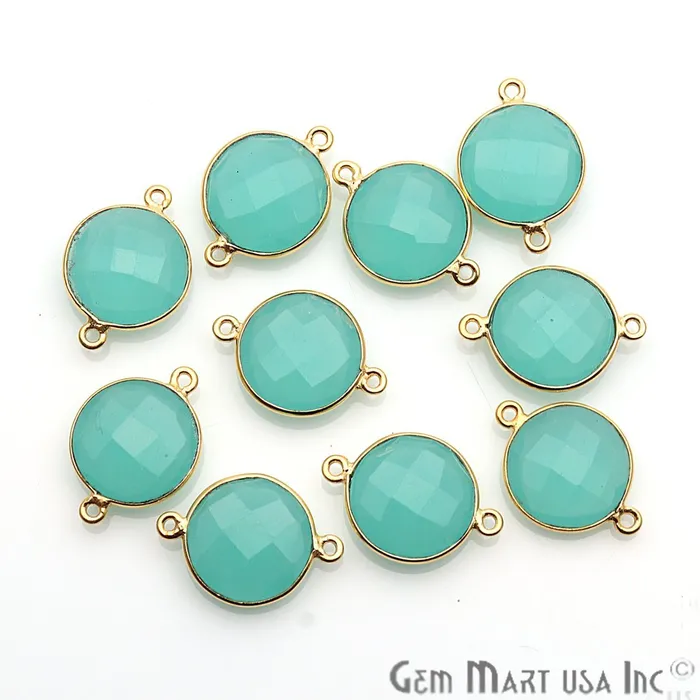 GemMartUSA Rings Round 12mm Double Bail Gold Bezel Gemstone Connector GemMartUSA Rings Round 12mm Double Bail Gold Bezel Gemstone Connector