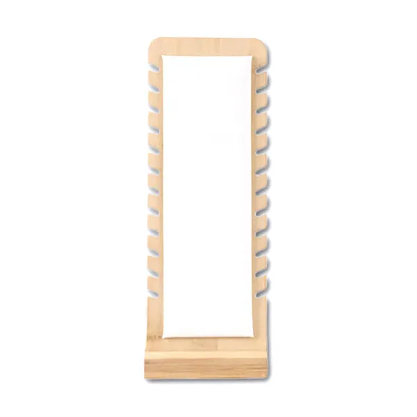 JPIDisplay Necklaces 10 x 25cm White Leatherette Bamboo Necklace Jewelry Display JPIDisplay Necklaces 10 x 25cm White Leatherette Bamboo Necklace Jewelry Display