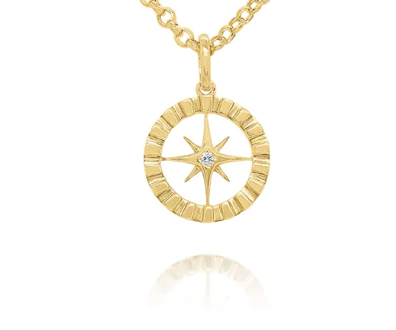 KC Designs PreStyled Sets 14k Yellow Gold Diamond Compass Journey Pendant I7915 KC Designs PreStyled Sets 14k Yellow Gold Diamond Compass Journey Pendant I7915