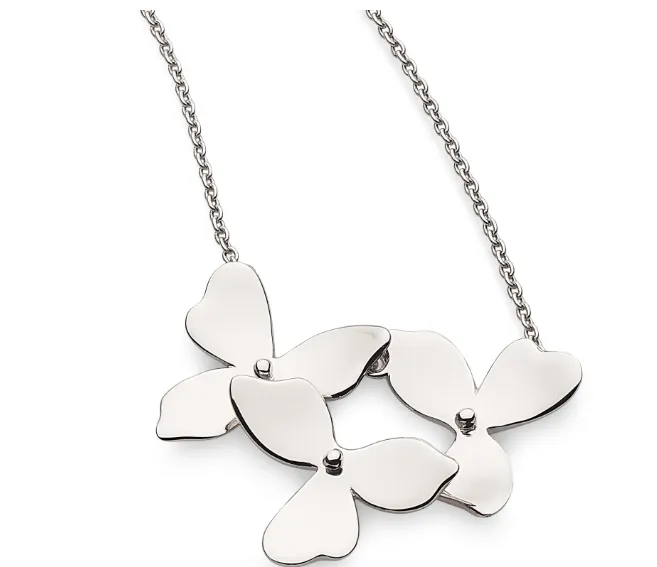Kit Heath Necklaces Kit Heath Silver Blossom Cluster Necklace SI1741