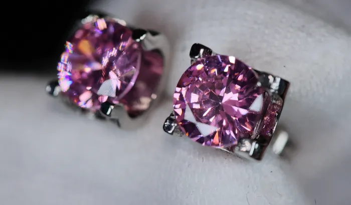 Lab Diamonds London Earrings Womens Ear Studs Pink Diamond Earrings Stud Earrings