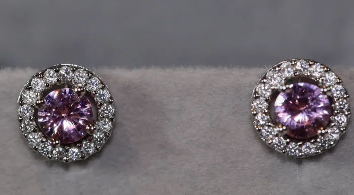 Lab Diamonds London Earrings Womens Ear Studs Pink Diamond Earrings Stud Earrings