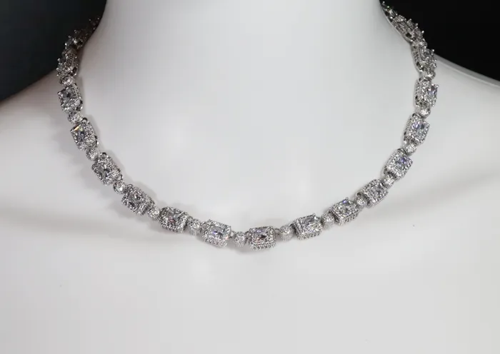 Lab Diamonds London Iced Out Chain Diamond Necklace Tennis Chain Tennis Necklace Mens Tennis Chain Womens Tennis Chain Diamond Tennis Chain Necklaces