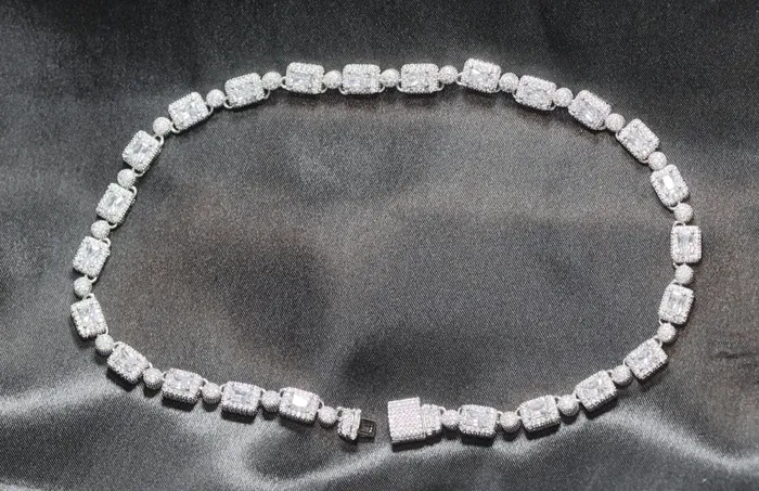 Lab Diamonds London Iced Out Chain Diamond Necklace Tennis Chain Tennis Necklace Mens Tennis Chain Womens Tennis Chain Diamond Tennis Chain Necklaces