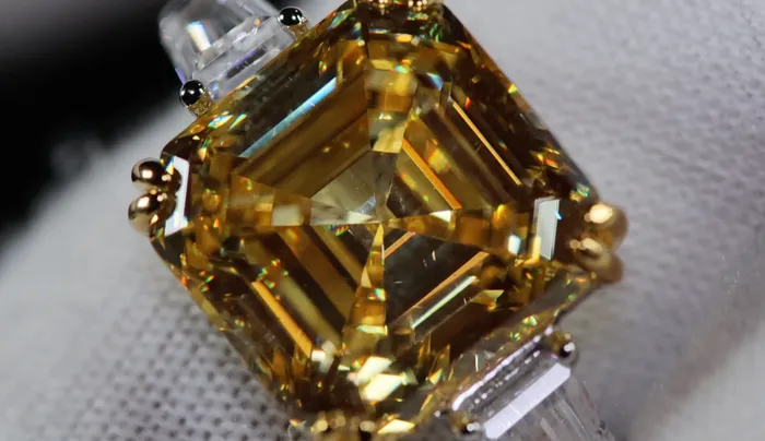 Lab Diamonds London Rings 1000ct Womens Yellow Lab Grown Diamond Ring Yellow Asscher Cut Diamond Ring