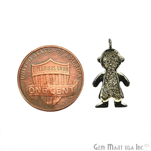Little Boy Shape Diamond Charms Pendant 20x11mm 925 Sterling Silver Pave Charms Pendant GemmartUSA Necklaces Little Boy Shape Diamond Charms Pendant 20x11mm 925 Sterling Silver Pave Charms Pendant GemmartUSA Necklaces