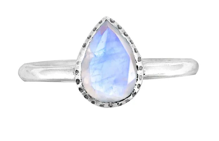 Moonstone Solid 925 Sterling Silver Gemstone Ring Jewelry For Women or Girls YoTreasure Rings Moonstone Solid 925 Sterling Silver Gemstone Ring Jewelry For Women or Girls YoTreasure Rings