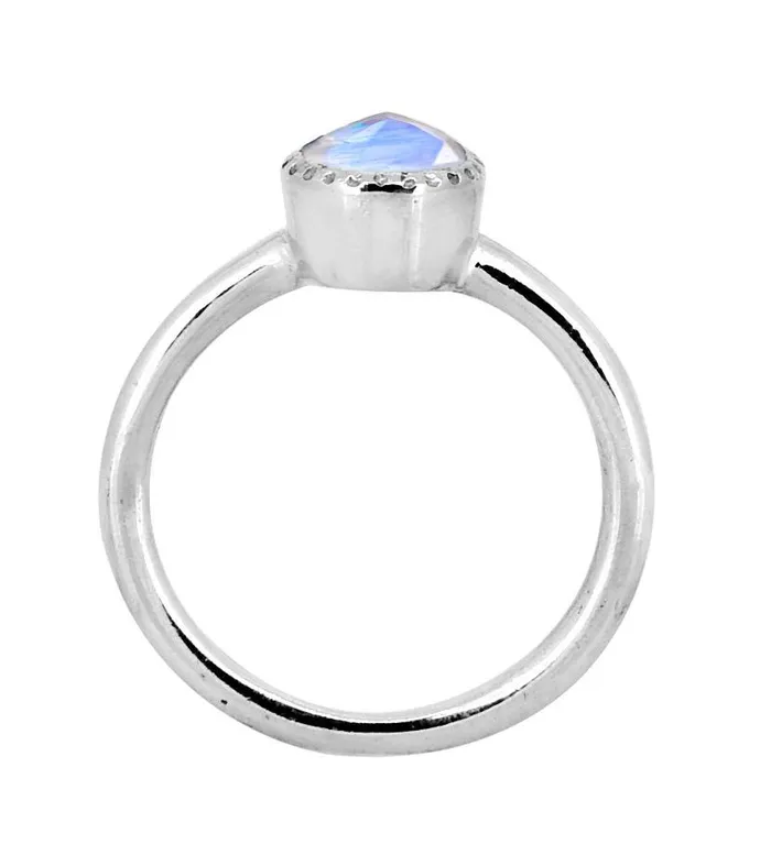 Moonstone Solid 925 Sterling Silver Gemstone Ring Jewelry For Women or Girls YoTreasure Rings Moonstone Solid 925 Sterling Silver Gemstone Ring Jewelry For Women or Girls YoTreasure Rings