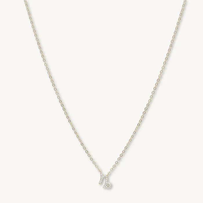 Necklaces Camile Stone Capricorn Sapphire Charm Zodiac Star Sign Necklace