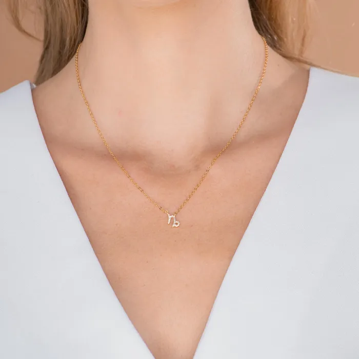 Necklaces Camile Stone Capricorn Sapphire Charm Zodiac Star Sign Necklace