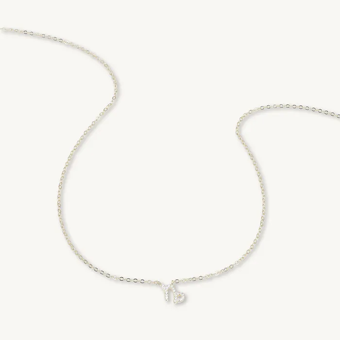 Necklaces Camile Stone Capricorn Sapphire Charm Zodiac Star Sign Necklace