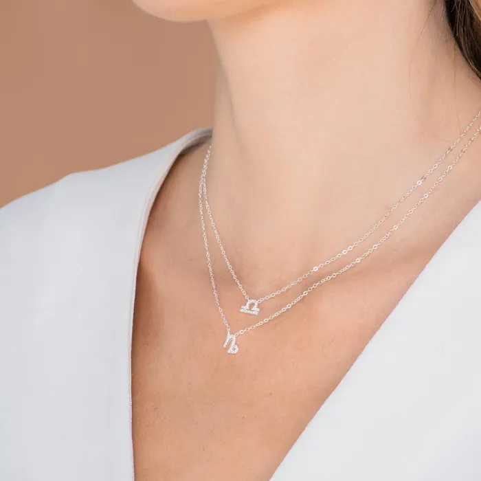 Necklaces Camile Stone Capricorn Sapphire Charm Zodiac Star Sign Necklace