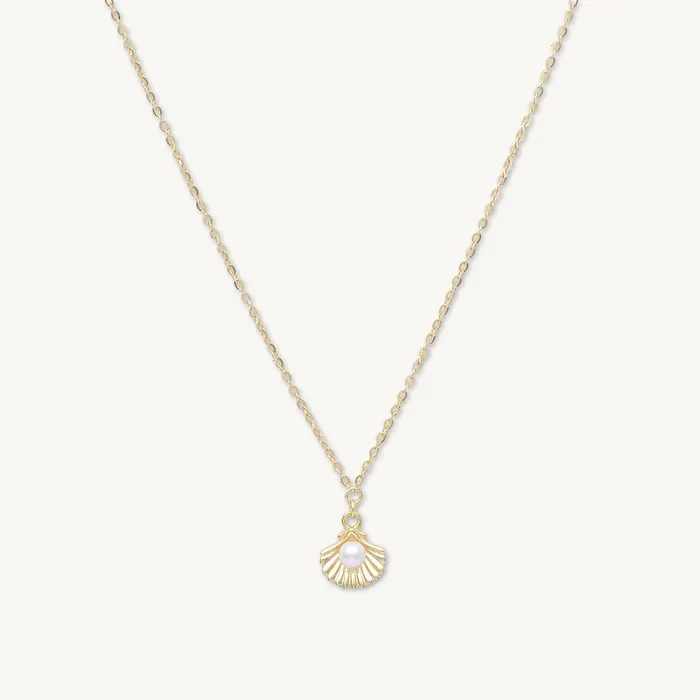 Necklaces Camile Stone Shell Pearl Necklace