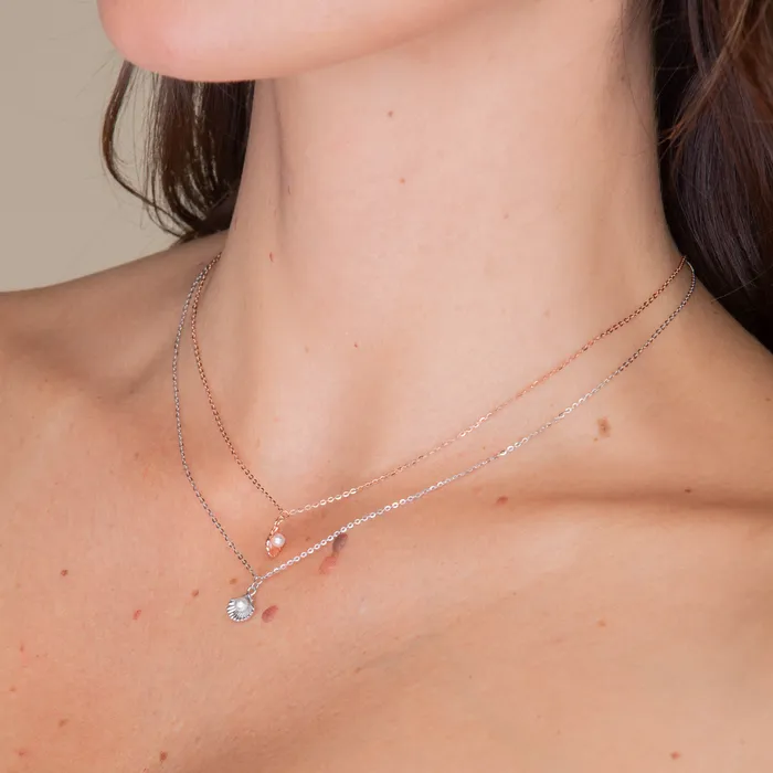Necklaces Camile Stone Shell Pearl Necklace