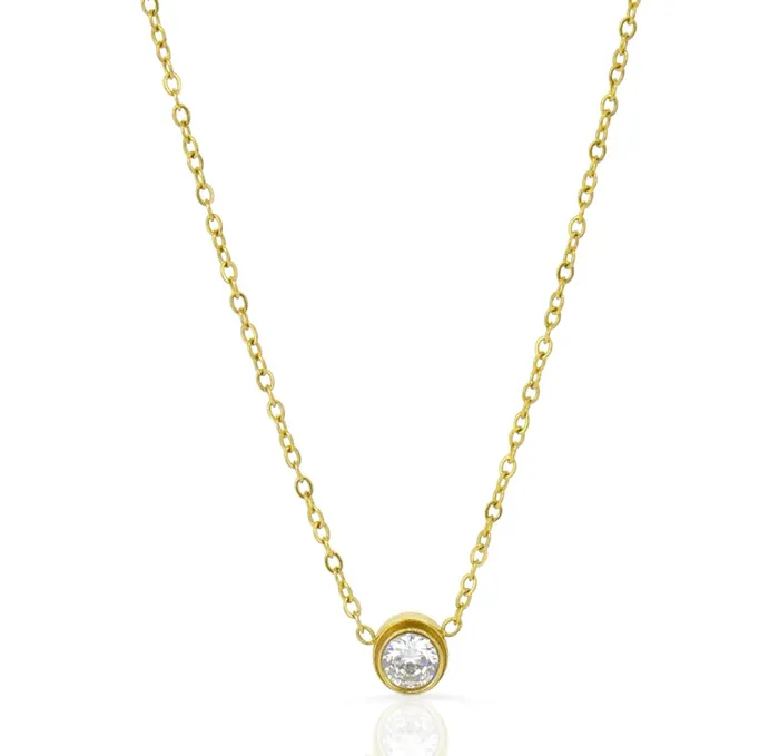 Necklaces Mai Dsire GRACE DAINTY CZ DIAMOND NECKLACE