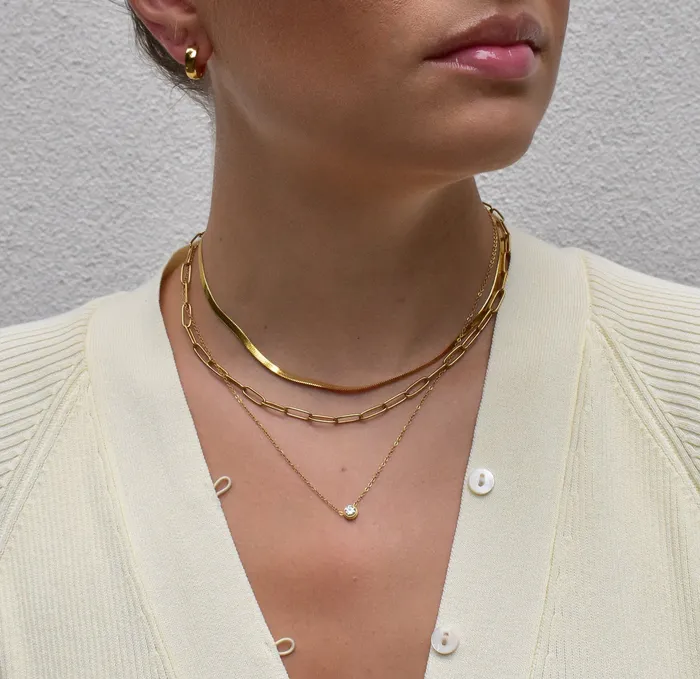 Necklaces Mai Dsire GRACE DAINTY CZ DIAMOND NECKLACE
