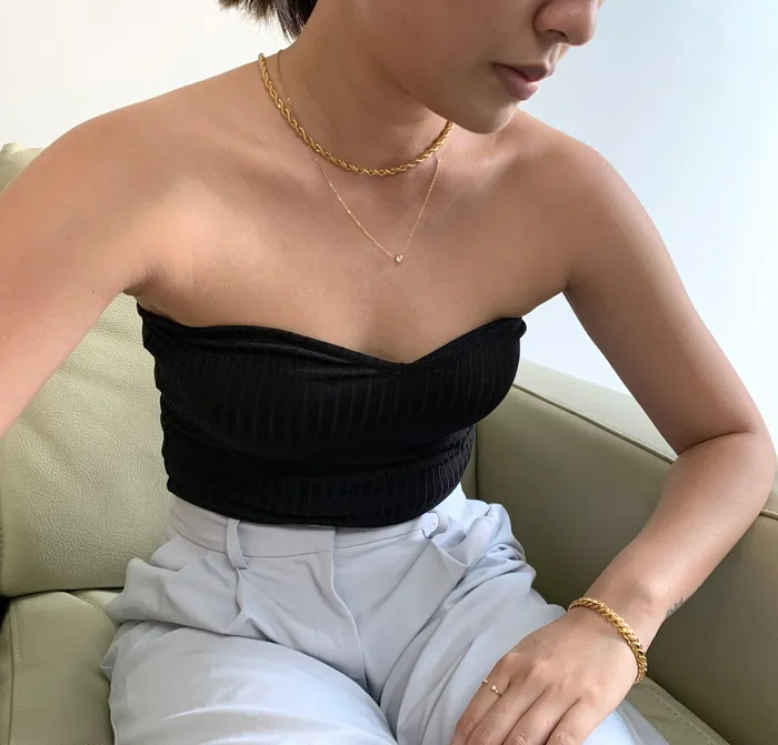 Necklaces Mai Dsire GRACE DAINTY CZ DIAMOND NECKLACE