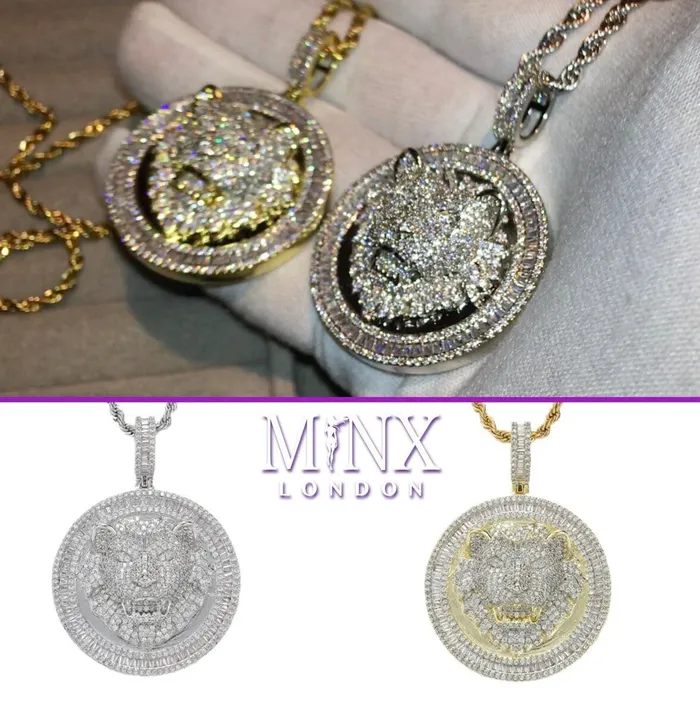 Necklaces Minx London Lion Pendant Iced Out Pendant Gold Lion Pendant Diamond Lion Pendant Iced Necklace Baguette Pendant Hip Hop Pendant Lion Chain Necklaces Minx London Lion Pendant Iced Out Pendant Gold Lion Pendant Diamond Lion Pendant Iced Necklace Baguette Pendant Hip Hop Pendant Lion Chain