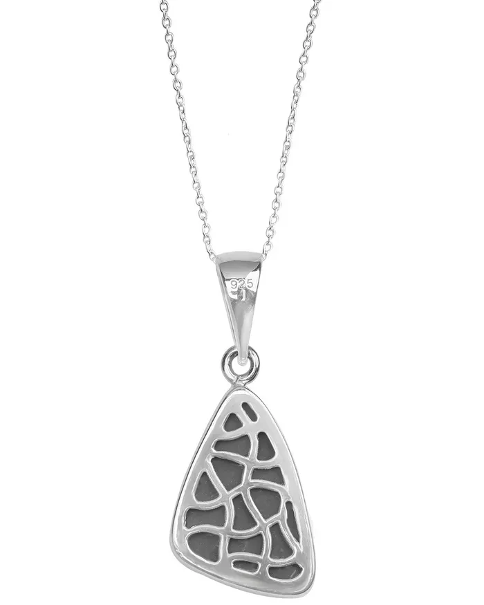Necklaces YoTreasure 720 Ct Ammolite 925 Sterling Silver Necklace Pendant Jewelry