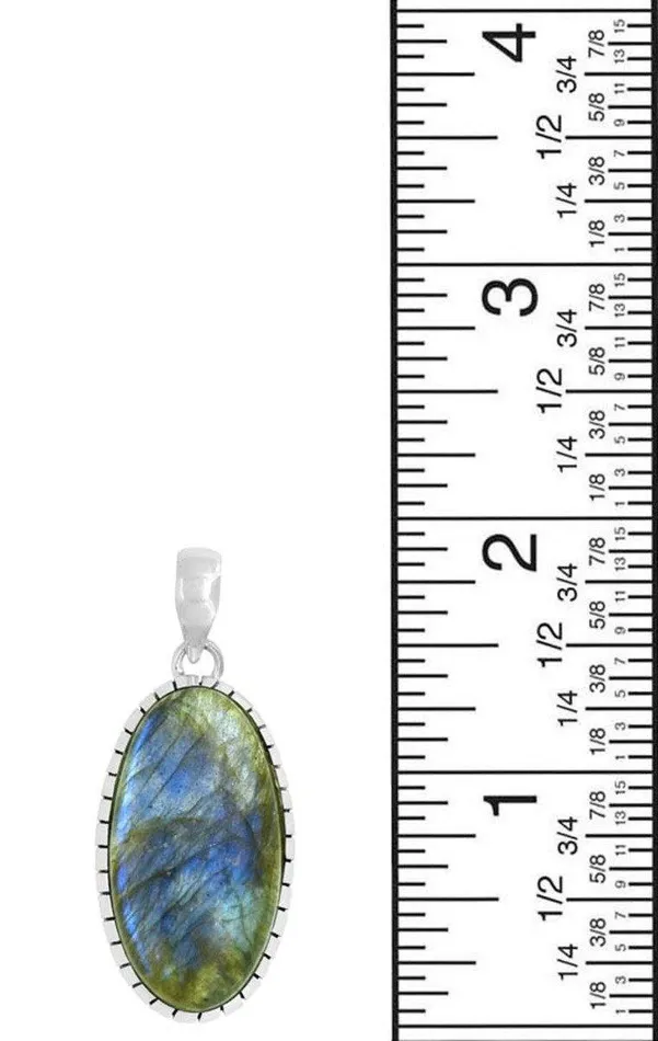 Necklaces YoTreasure Labradorite Solid 925 Sterling Silver Pendant Christmas Gift for Women 18