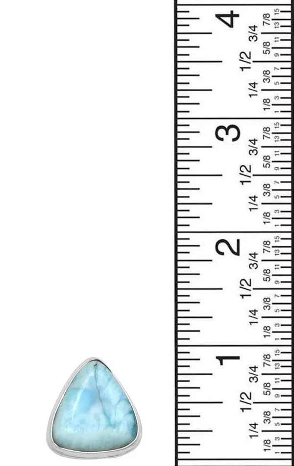 Necklaces YoTreasure Natural Larimar 925 Sterling Silver Rings Silver Jewelry Necklaces YoTreasure Natural Larimar 925 Sterling Silver Rings Silver Jewelry