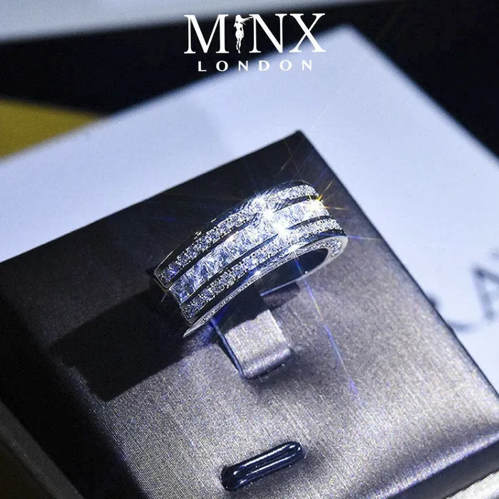 Promise Ring Eternity Ring Mens Ring Womens Ring Wedding Band Iced Out Ring Engagement Rings Eternity Ring Mens Diamond Ring Minx London Rings