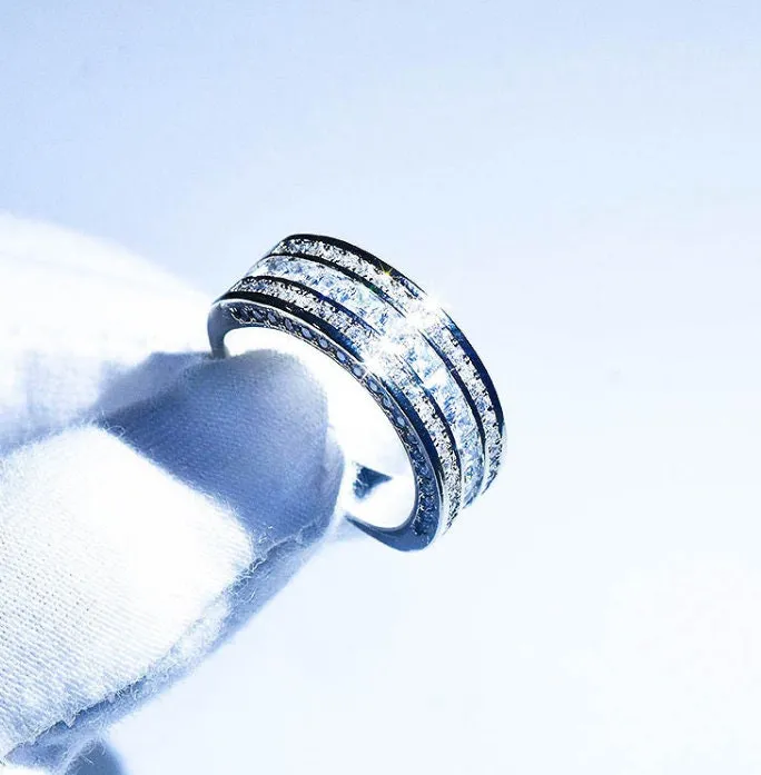 Promise Ring Eternity Ring Mens Ring Womens Ring Wedding Band Iced Out Ring Engagement Rings Eternity Ring Mens Diamond Ring Minx London Rings