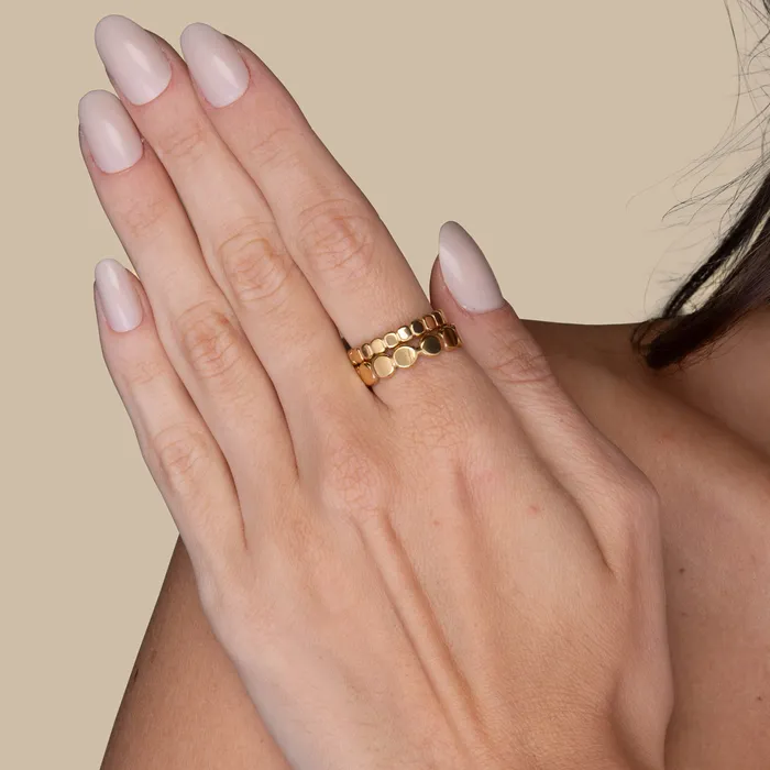 Rings Camile Stone Circle Stacker Station Ring