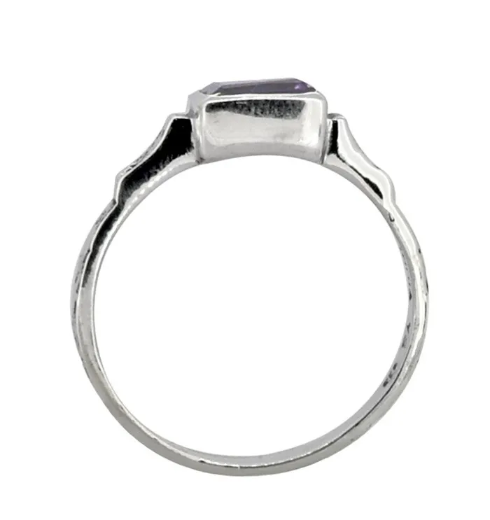 Rings Natural Amethyst Solid 925 Sterling Silver Ring Jewelry YoTreasure