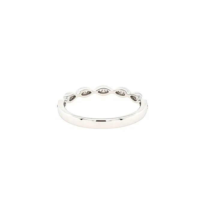Rings White Gold 11ct Diamond Pod Stacker Ring I2899 First Image Design