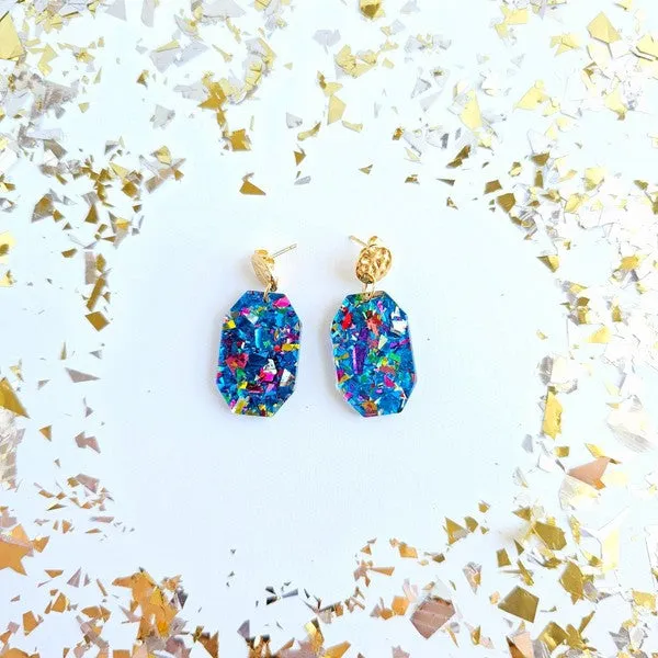 Spiffy Splendid Earrings Lexi Blue Sparkle Earrings Spiffy Splendid Earrings Lexi Blue Sparkle Earrings
