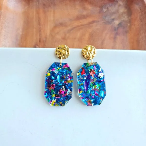 Spiffy Splendid Earrings Lexi Blue Sparkle Earrings Spiffy Splendid Earrings Lexi Blue Sparkle Earrings