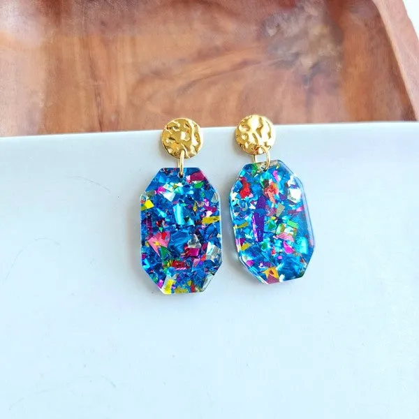 Spiffy Splendid Earrings Lexi Blue Sparkle Earrings Spiffy Splendid Earrings Lexi Blue Sparkle Earrings