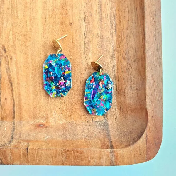 Spiffy Splendid Earrings Lexi Blue Sparkle Earrings Spiffy Splendid Earrings Lexi Blue Sparkle Earrings