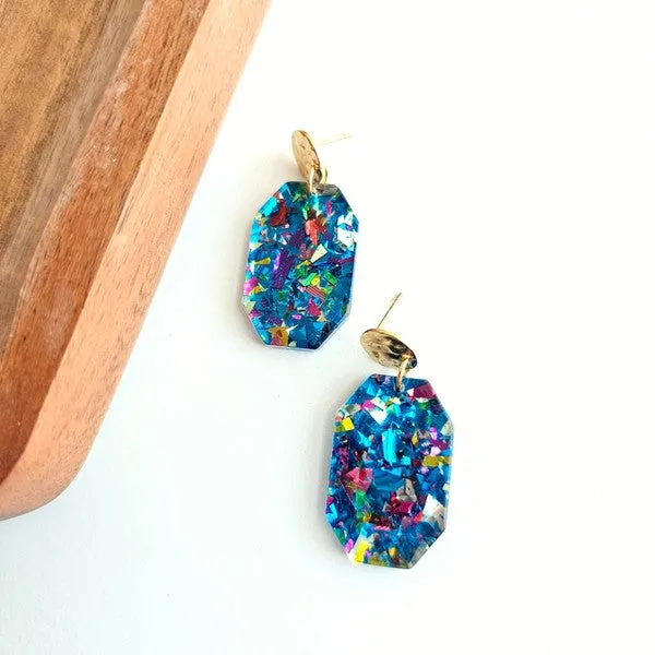 Spiffy Splendid Earrings Lexi Blue Sparkle Earrings Spiffy Splendid Earrings Lexi Blue Sparkle Earrings