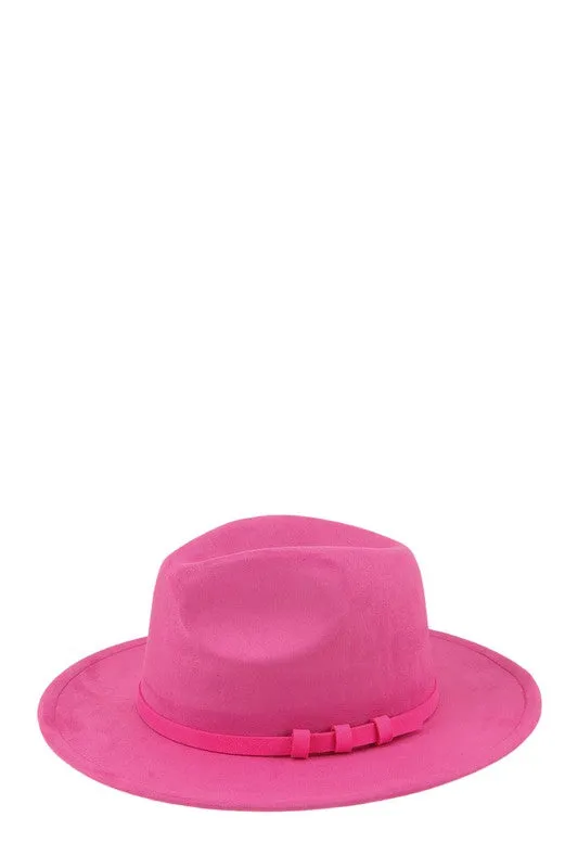 Three Ring Decorated Suede Feel Fedora Hat ICCO ACCESSORIES Rings Three Ring Decorated Suede Feel Fedora Hat ICCO ACCESSORIES Rings