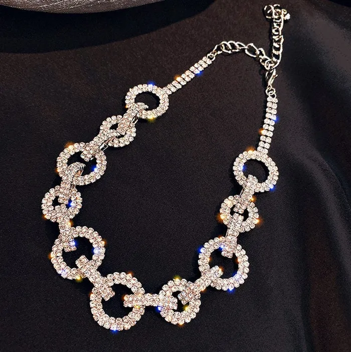 Womens Necklace Silver Womens Necklace Iced Out Necklace Crystal Necklace Iced Out Chain Silver Necklace Womens Necklace Diamond Minx London Necklaces