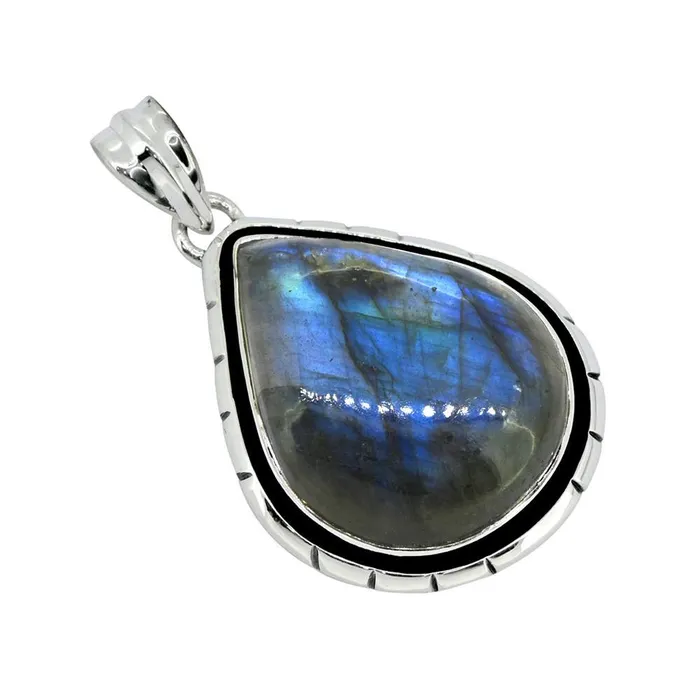 YoTreasure Necklaces Labradorite Solid 925 Sterling Silver Pendant 1 14