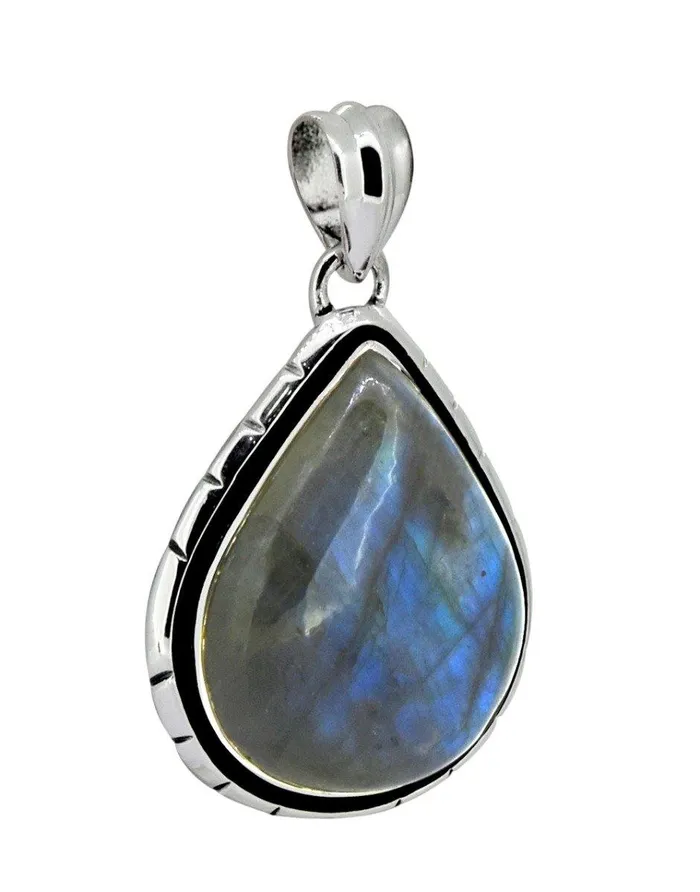YoTreasure Necklaces Labradorite Solid 925 Sterling Silver Pendant 1 14