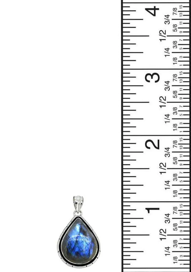 YoTreasure Necklaces Labradorite Solid 925 Sterling Silver Pendant 1 14