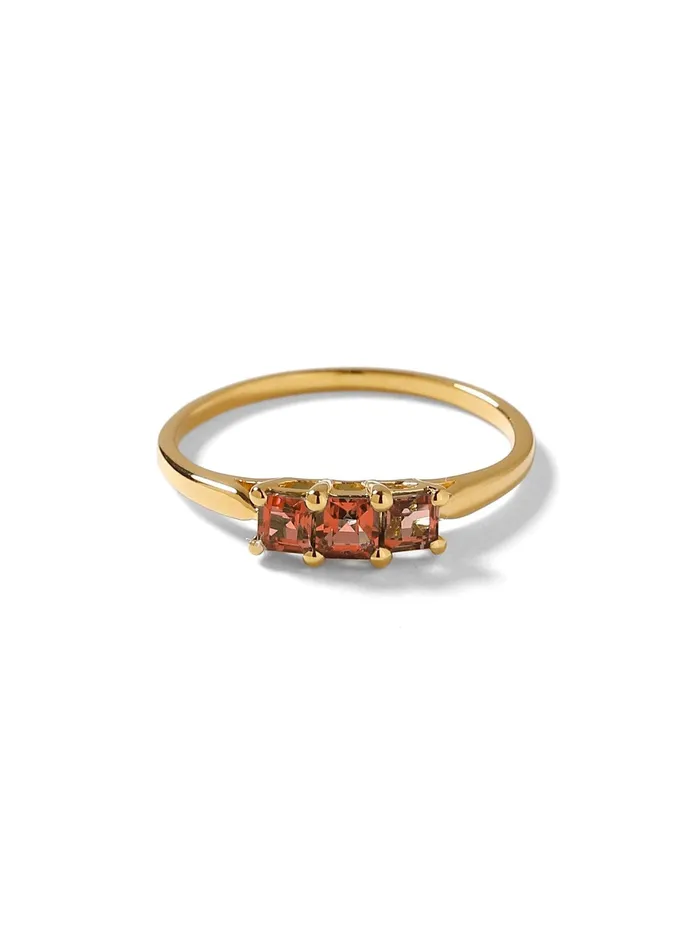 YoTreasure Rings 045 Ct Tourmaline Solid 10k Yellow Gold Band Ring Jewelry