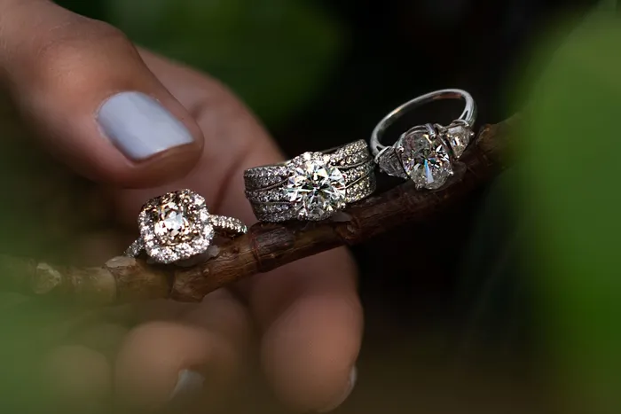 144 CT Old Mine Cut Diamond Ring Crown Jewels Coin Rings